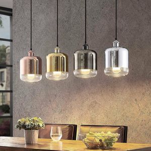 Lindby - hanglamp - 4 lichts - ijzer, glas - E27 - zwart, chroom, koper, goud