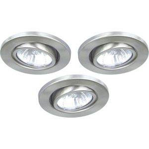 Ranex Xq-0817 Kim Inbouwset Set van Drie Halogeen Draaibaar 50 W