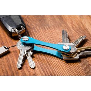 Creartix® - Sleutelhanger - Keycage - Sleutel Organizer - Key Organizer - Aluminium Sleutelopberger - Origineel cadeau - Blauw