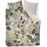 Riviera Maison Sunset Leafs dekbedovertrek - Lits-Jumeaux - 240x200/220 - Groen