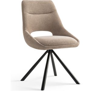 Furnihaus Eetkamerstoelen set van 4 - Tosca - Taupe - Stof