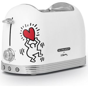 Schneider SCTO2KTECW Broodrooster, Keith Haring design