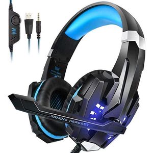 headset ontmoette microfoon for pc - hoofdtelefoon, PC gaming headset, Laptop, 3,5 mm ruisonderdrukkende gaming hoofdtelefoon ontmoette microfoon, surround sound systeem & extra 3,5 mm Y-jack adapter