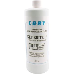CORY - KEY BRITE - NAVULVERPAKKING - Fles 944 ml - Toetsenbord reiniger voor het schoonmaken van alle soorten toetsen zoals kunststof, ivoor of hout, van uw piano of ander instrument, laptop of computer.