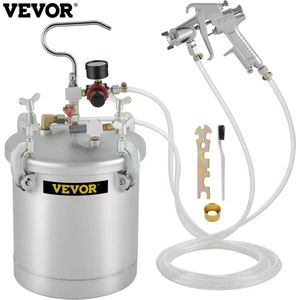Multis - Verfpistool - Verfspuitsysteem - Hoge Druk Verfspuit - 10 Liter - Zilver