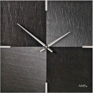 AMS Wandklok Leisteen - Aluminium 9520