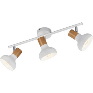 LED Plafondspot - Torna Livori - E14 Fitting - 3-lichts - Rechthoek - Mat Wit - Metaal