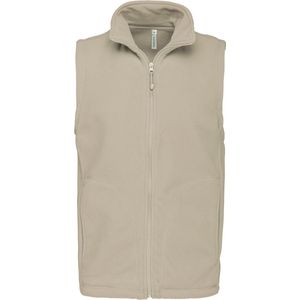 Fleecebodywarmer 'Luca' merk Kariban maat S Beige