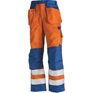 Blåkläder 1533-1860 Werkbroek High Vis Oranje/Korenblauw maat 56