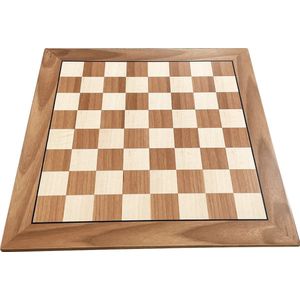 Wedstrijd schaakbord zonder schaakstukken - Speelveld: 44 x 44 cm - Veldmaat 5,5 mm - Handgemaakte houten schaakbord - Hoge kwaliteit - Schaakspel - Schaakset - Schaken - Chess