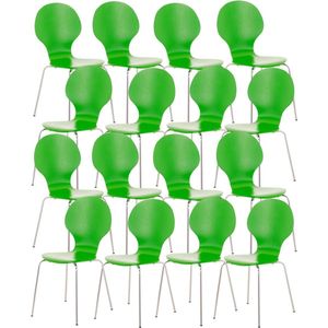CLP Diego Set van 16 stapelstoelen groen