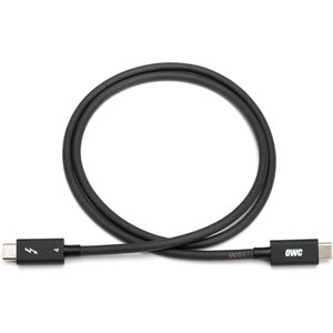 OWC USB-C Kabel - Thunderbolt 3 / 4, USB-C - 1 m - Zwart