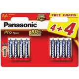 Panasonic Pro Power AA 4+4 Single-use battery Alkaline 1,5 V