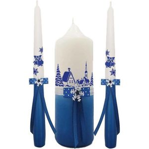 Kerstkaarsen Cadeauset 3 stuks