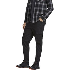 JACK & JONES Ace Dex Tapered loose fit - heren cargo broek - zwart - Maat: 33/36