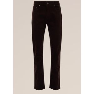 WE Fashion Heren slim fit broek van corduroy