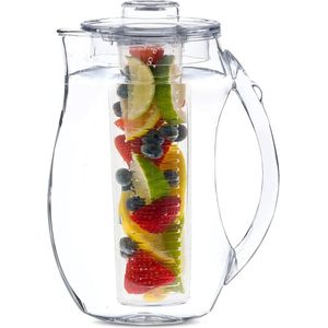 Buxibo Waterfles met Fruit Infuser - 2.75 Liter - 100% BPA Vrij - Detox Waterfles