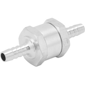 Universal Check Valve 0.2-6 Bar Aluminum Single Way for Fuel Line - (6mm)