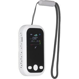 CO2 Meter Luchtkwaliteitsmeterdetector NDIR Sensing Type C Oplaadtemperatuur Vochtigheidstester Draagbare Luchtkwaliteitsmonitor - wit