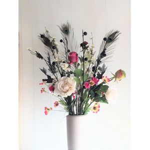 Elegant, trendy groot kunstbloemstukken van zijdenbloemen/ 100cm/ Zijde bloemstuk / Woondecoratie /