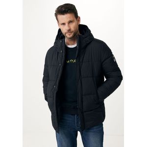 Hooded Bulky Puffer Jacket Mannen - Zwart - Maat XL
