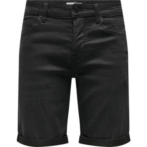 ONLY & SONS ONSPLY BLK JOG 8581 PIM DNM SHORTS NOOS Heren Broek - Maat L