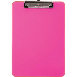 Klembord maul a4 staand kunststof neon roze | 1 stuk | 12 stuks