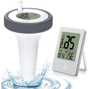 Digitale zwembadthermometer - Draadloos en drijvend - IP67 waterdicht - Voor aquarium en zwembaden