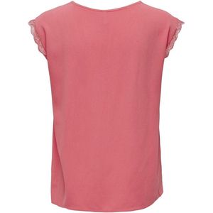 Only Jasmina S/S V-Neck Lace Top Rose Of Sharon ROOD XXL