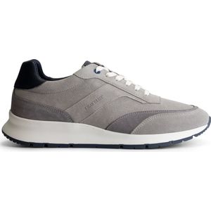 Travelin' Bradlow Leren Herensneakers - Mannen veterschoenen - Lichtgrijs leer - Maat 43