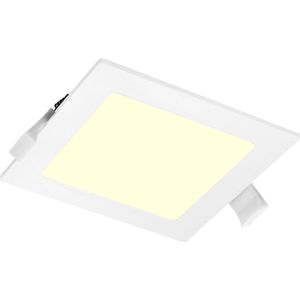 LED Downlight Slim Pro - Inbouw Vierkant 16W - Warm Wit 3000K - Mat Wit - Kunststof