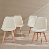 sweeek - Boucléstoelen, nils, set van 4