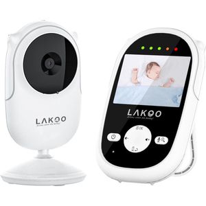 LAKOO MiniGuard Vision C - Babyfoon met monitor - Babyfoon - Nachtzicht - Terugspreekfunctie -Compacte Babyfoon met Monitor & Camera - Babymonitor