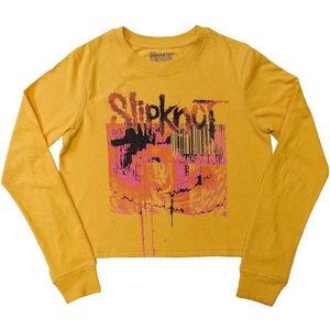 Slipknot - The End So Far Barcode Crop top - M - Geel