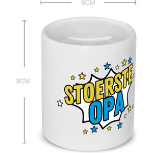 Akyol - stoerste opa Spaarpot - Opa - beste opa - verjaardagscadeau - cadeau voor opa - kado - gift - 350 ML inhoud