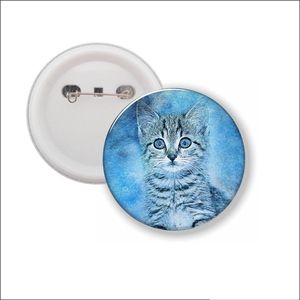Button Met Speld - Kat