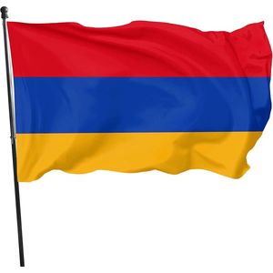 *** Grote Armenie Vlag 90x150cm - Vlag ARMENIË - Haygagan - Drosh - Hayastan - Haykakan - Armenia - van Heble® ***