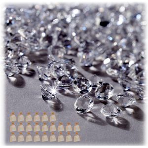 Relaxdays 72000 x decoratie diamanten - set - nep diamantjes - deco steentjes - diamant