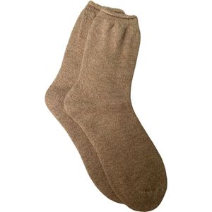 Warmhoudende Fleece Unisex Sokken / Thermo Sokken / Huissokken | Warmte Sok / Socks - Beige