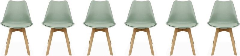 sweeek - Set van 6 eetkamerstoelen, nils, 42x55x81cm