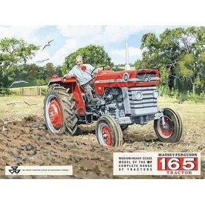 Massey Ferguson 165 metalen wandplaat 30 x 40 cm