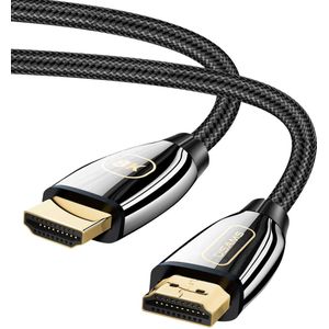 HDMI 2.1 Ultra HD 8K gevlochten kabel 2 meter zwart Usams