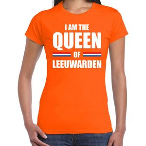 Koningsdag t-shirt I am the Queen of Leeuwarden - dames - Kingsday Leeuwarden outfit / kleding / shirt XS