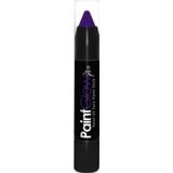 PaintGlow Face paint stick - neon paars - UV/blacklight - 3,5 gram - schmink/make-up stift/potlood