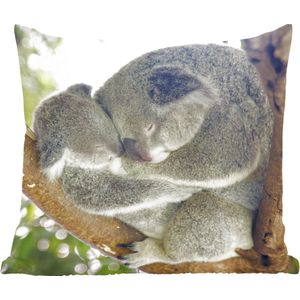 Sierkussens - Kussentjes Woonkamer - 40x40 cm - Koala's - Knuffel - Dieren - Kids - Jongens - Meiden