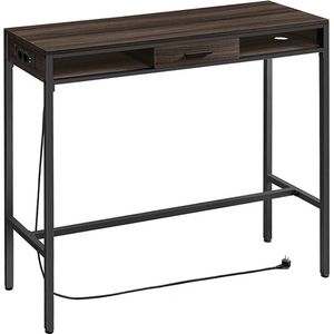Bartafel – Met lade 40 x 120 x 104 – 6 cm asbruin