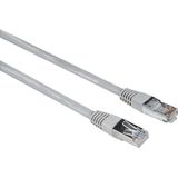 Hama 00200917 RJ45 Netwerkkabel, patchkabel CAT 5e F/UTP 5.00 m Grijs PVC-mantel, Verdraaide paren 1 stuk(s)