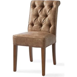 Riviera Maison Eetkamerstoel - Hampton Classic Dining Chair - Bruin