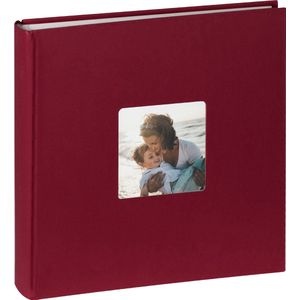 SecaDesign Fotoalbum Vita diep rood - 30x30 - 100 pagina’s - Fotoboek plakboek