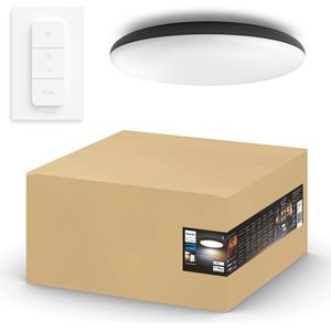 Philips Hue Cher plafondlamp - White Ambiance - zwart - Bluetooth - incl. 1 dimmer switch